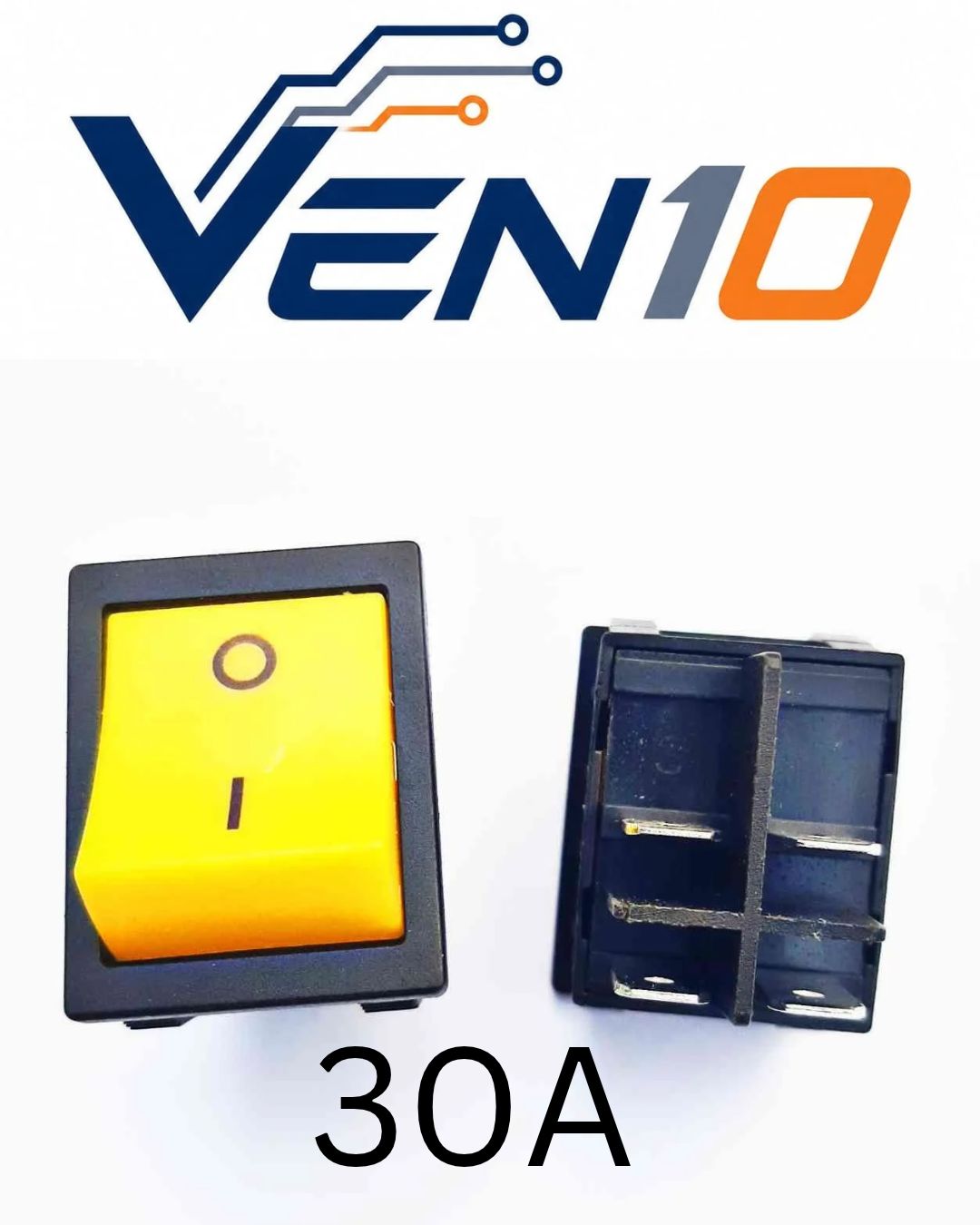 30A Welding Machine Rocker Switch (4-Pin ON/OFF Heavy Duty)